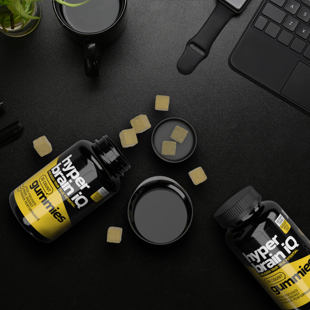 HyperBrainIQ's tweet image. Each of these delicious nootropic gummies contains a potent serving of our proprietary formula to ensure you’re completely focused to take on any task. Their great taste makes them easier to take so you can stay sharp every day.

#hyperbrainiq #nootropics #energy