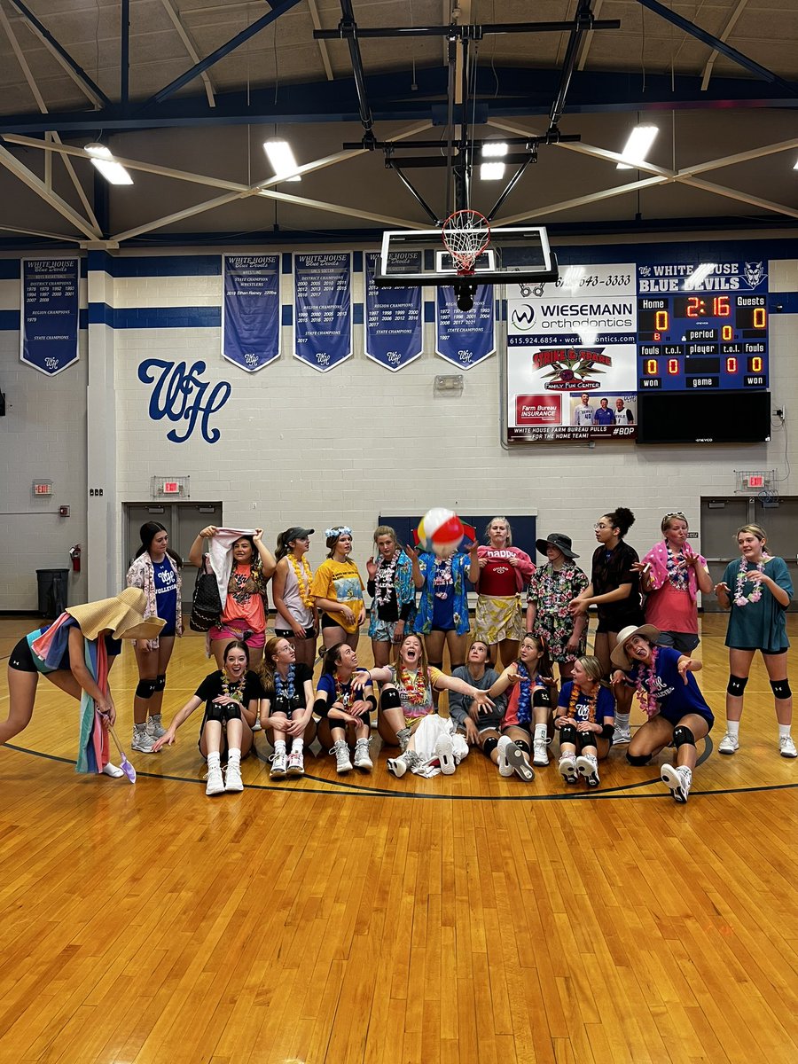 Yesterday’s practice was Beach Theme! We celebrated our last JV practice with some fun beach volleyball at the end! Both teams will travel to JPII tonight. JV starts at 5 pm and Varsity will follow. #BDP