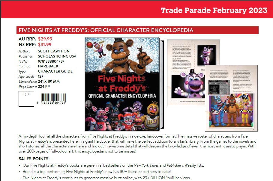 Five Nights at Freddy's Character Encyclopedia (An  