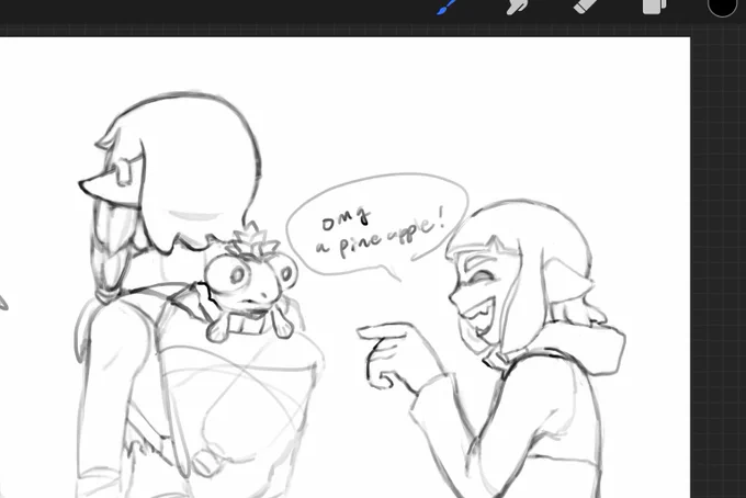 Agent 3 and 4 wip (I love the lil buddy pineapple cut) 