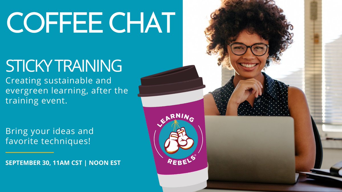 stipton's tweet photo. 🟢 Training that Sticks like SUPER glue! - https://t.co/Ml12avt4WP It's time to take a deeper look at spaced learning/learning reinforcement as a pathway to learning success. Let's discuss this week! #Learningrebels4U #learningrebelscoffeechat https://t.co/7OyEgjYWCc