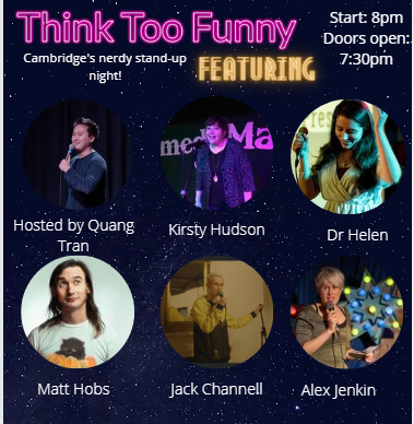 Think2Funny's tweet photo. Tomorrow night, we're back! Come join us for another evening of nerdy stand-up comedy 🥳 https://t.co/BcpDG49SKH