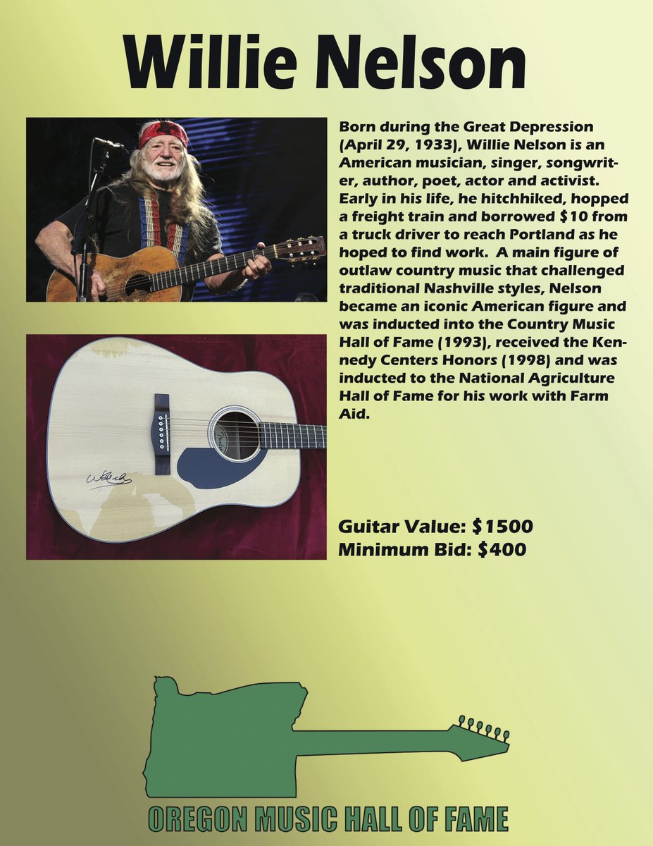 Oregon Music Hall of Fame (@omhof) on Twitter photo The guitars that we will be auctioning off October 8th <a href="/aladdintheater/">Aladdin Theater</a> - Tickets available at Aladdin's website. Signed guitars by Motorhead, Indigo Girls, a Stan Lee-signed Guardians of the Galaxy guitar, Justin Hayward (of The Moody Blues), Tenacious D, and Willie Nelson. The guitars that we will be auctioning off October 8th <a href="/aladdintheater/">Aladdin Theater</a> - Tickets available at Aladdin's website. Signed guitars by Motorhead, Indigo Girls, a Stan Lee-signed Guardians of the Galaxy guitar, Justin Hayward (of The Moody Blues), Tenacious D, and Willie Nelson.