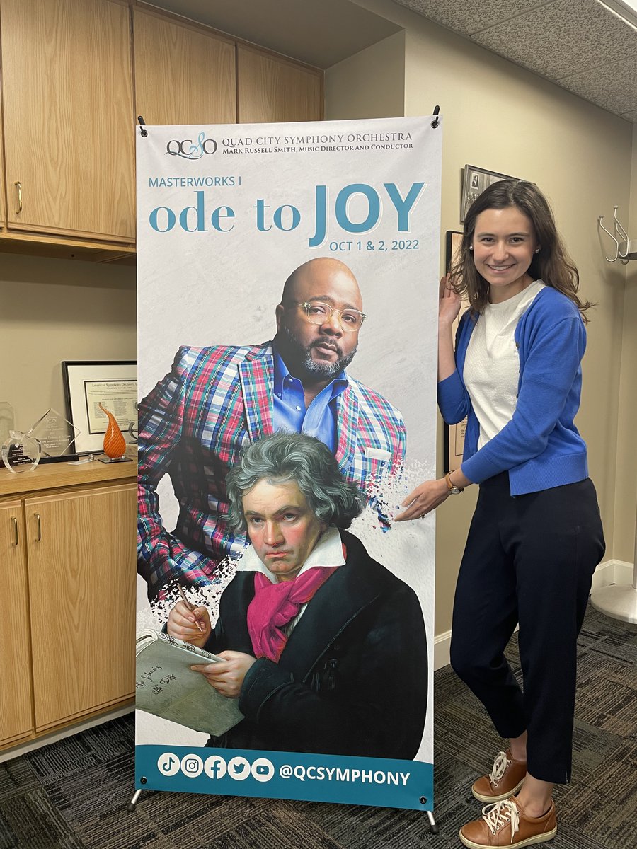 Take a picture with the faces of Masterworks I: Ode to Joy at this weekend’s performances! Keep an eye out for the perfect photo opportunity &amp; don’t forget to tag the QCSO.
 
In Person &amp; Live Stream + Digital Access Tickets available now: sforce.co/3IEerVl