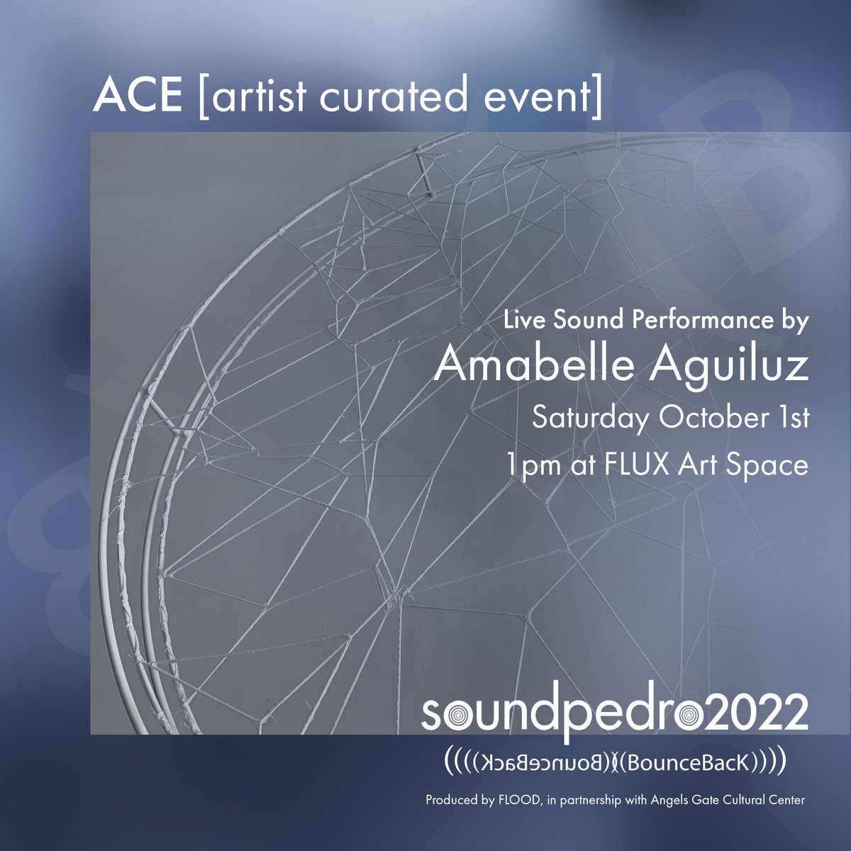 SoundWalk's tweet photo. Sat., Oct. 1st, 1-2 pm
#soundpedro2022 ACE [artist curated event]

Agî  
Live sound performance by Amabelle Aguiluz

At FLUX Art Space
410 Termino Avenue, Long Beach, CA 908014.

FREE. All are welcome. Seating is limited.
More info, ACE link in profile.

#soundart #performanceart https://t.co/3K5rC9Kume
