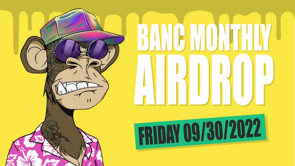 Feeling lucky??? ... 💪💪💪 #BANCNFT Monthly Airdrop is here! #NFT #NFTAirdrop