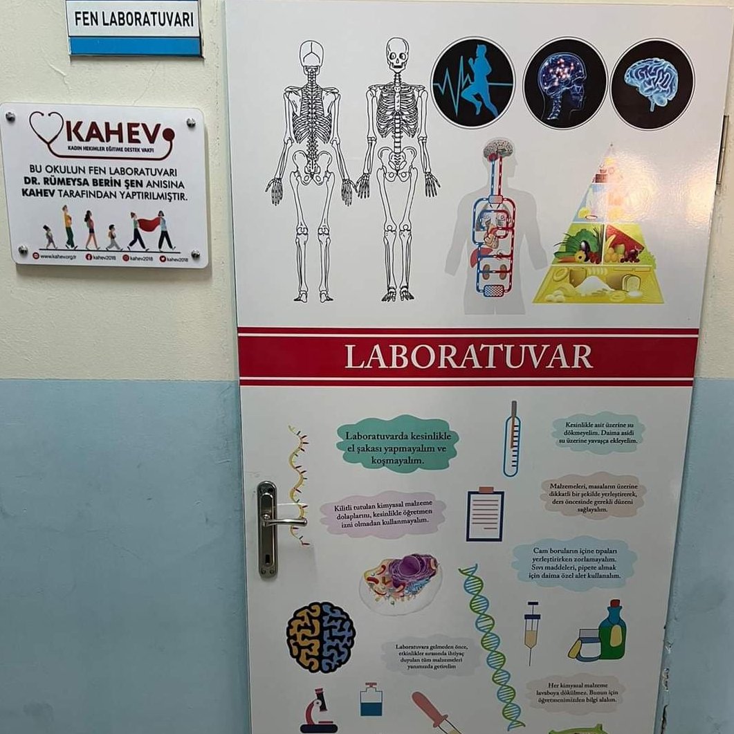 Dr. Rümeysa Berin Şen,nöbet çıkışı trafik kazasında hayatını kaybetmişti. Genç meslektaşımızın ölümü bizleri yasa boğdu. İsmini yaşatmak için KAHEV olarak onun adına Elazığ Tevfik Gür Ortaokuluna Fen Laboratuarı yaptırdık. 
RAHMETLE ANIYORUZ 🙏 <a href="/KAHEV2018/">KAHEV</a>
