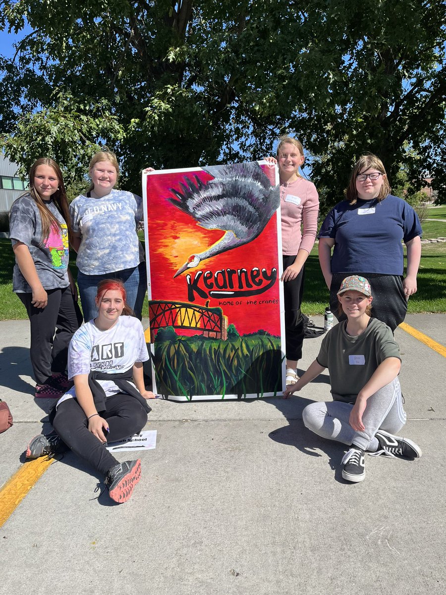 Mural is done!!! Can you guess the theme?!?! <a href="/KearneyBearcats/">Kearney High School Athletics</a> <a href="/KearneyHigh/">Kearney High School</a>