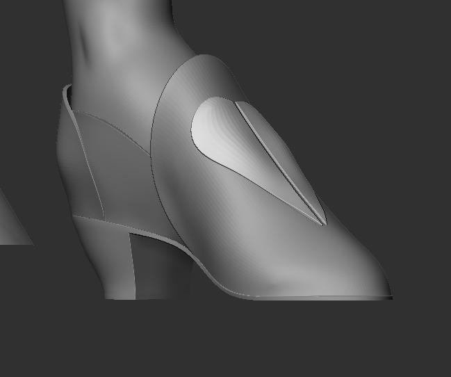 RoyalRogue_'s tweet photo. I've done some more work on the hair, getting in the flow of the strands. I've also smoothed out the shoe and added a mouth cavity to the face!

#zbrush #3dsculpt #characterart https://t.co/g688a84PWT