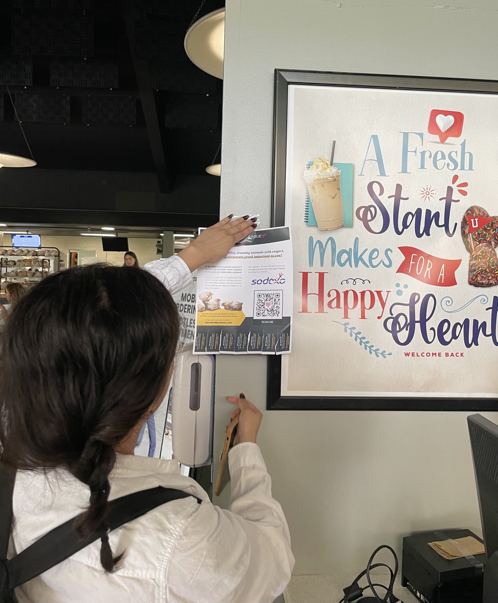 Great to see <a href="/GrossmontEDU/">Grossmont College</a> &amp; <a href="/menlocollege/">Menlo College</a> students stand up against <a href="/Sodexo_Live/">Sodexo Live!</a> <a href="/SodexoGroup/">Sodexo</a> <a href="/SodexoUSA/">Sodexo USA, Inc.</a> -  campus foodservice providers should not support animal cruelty!  cc: <a href="/sophiebellon/">Sophie Bellon</a> <a href="/belen_mp/">Belen Moscoso del Prado</a> #Prop12 #SwindledbySodexo