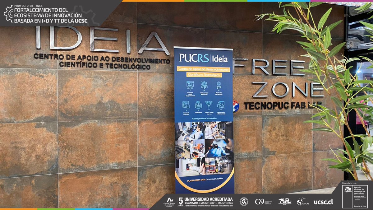 dinn_ucsc's tweet photo. ✈️En el tercer día de la gira en Brasil🇧🇷, equipo @ucscconcepcion visitó Celeiro Agro Hub, Instituto do Meio Ambiente – IMA, Estructuras de innovación en @PUCRS y @Tecnopuc. 

#InnovaInESUCSC #InnovaUCSC https://t.co/729PhkMMjh