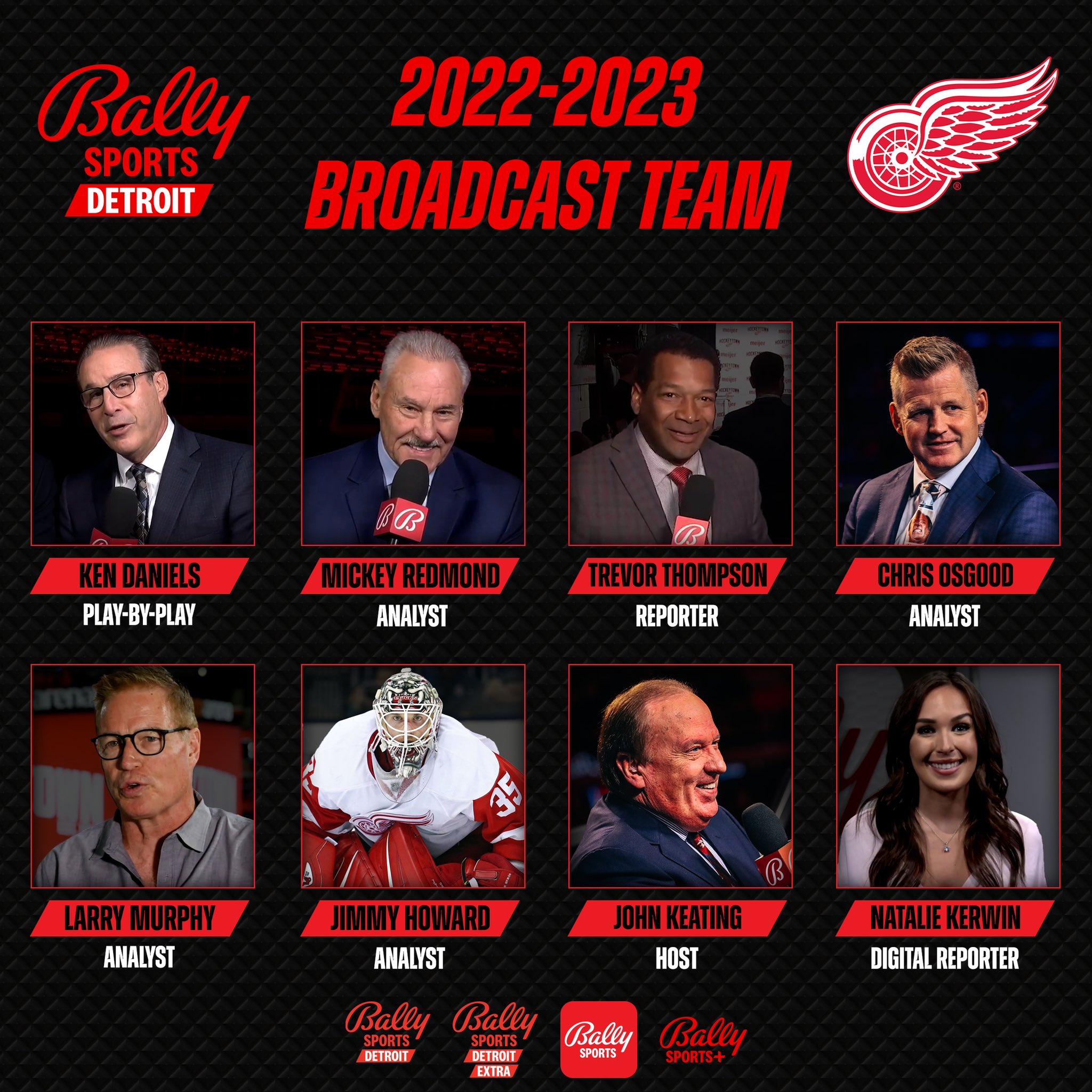Red Wings, Bally Sports Detroit and Audacy announce broadcast schedule for  2023-24 season