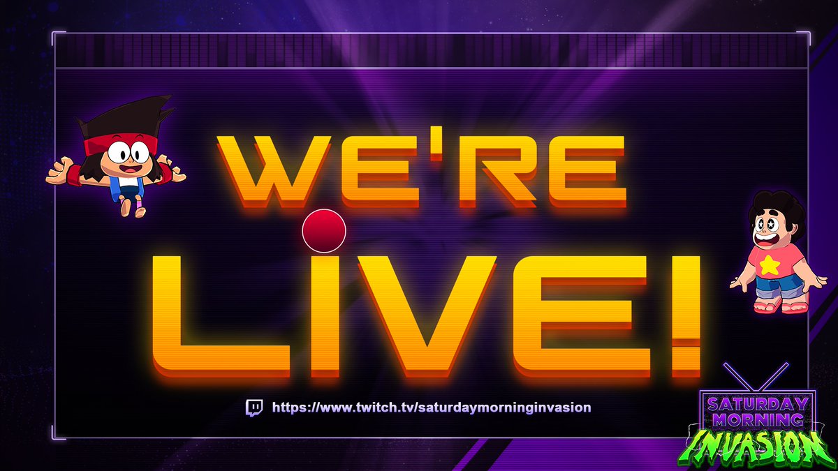 SMInvasion's tweet image. Sorry for the delay, we had some technical difficulties! 
twitch.tv/saturdaymornin…