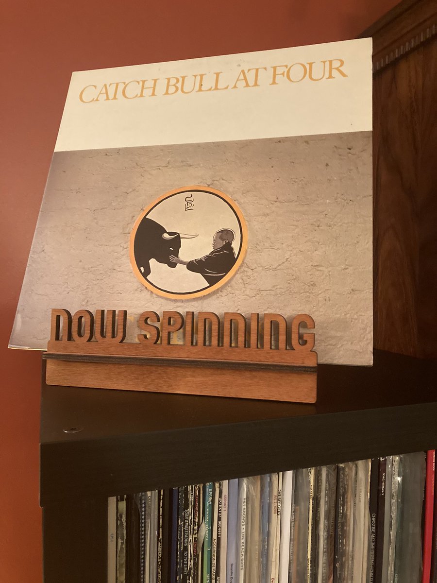 villainderby's tweet photo. I always love an anniversary excuse to play a great album. 50 years ago @YusufCatStevens put this beautiful record together. We’re #nowspinning #catchbullatfour Thankyou #yusufcatstevens https://t.co/3dQlX06tYy