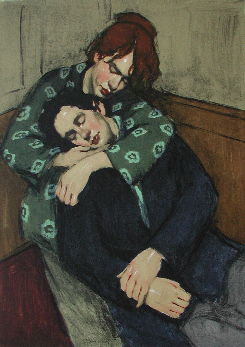 Jartst's tweet image. "بدونِك تموتُ الأيام، أمّا معك فيُزهِرُ كلّ شيء".
- ألبير كامو | painting by malcolm liepke