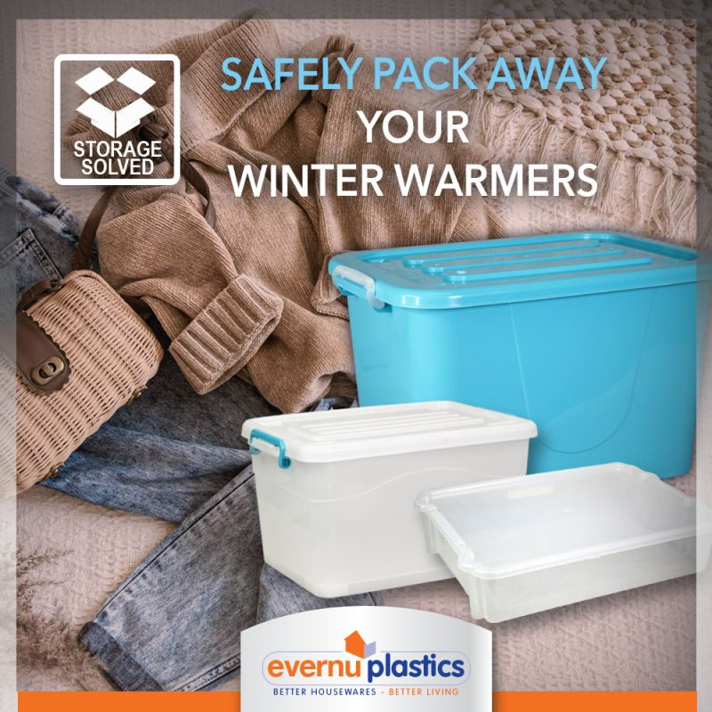 EvernuP's tweet photo. Now that spring has sprung, extend the life of your winter clothes and blankets in our storage boxes.

Available in a variety of stylish colours and sizes from 15L to a large 150L.

#storage #WinterWarmers #bedroom #houseware #storagesolutions #retail https://t.co/cfqXc42d2f