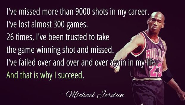 Q3Tipton_PE's tweet photo. This curriculum cycle the PE department will be focusing on the core value of Resilience. This is an important characteristic for all walks of life. This quote from the GOAT stands out for me. It is ok to fall and fail. That’s how we develop and get better. @Q3Tipton https://t.co/05KCYwnlZc