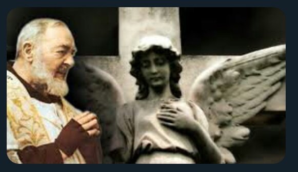 PadrepioSaint's tweet photo. "It will be with great joy when at the moment of our death we will be able to see our Guardian Angel!" https://t.co/GnIfHmNlHi