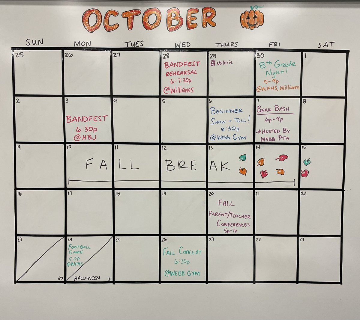 WebbMSBand's tweet photo. Here is a brief overview of this upcoming month! Canβt wait to see you at these events! #WebbBand #WebbPride https://t.co/7AuxVmw56M