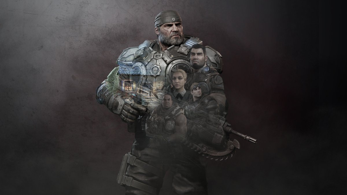 GearsofWar's tweet photo. Behind every Gear is a badass squad.

We made this with the heroes of Gears for #WallpaperWednesday. https://t.co/7lRL4M2A3I