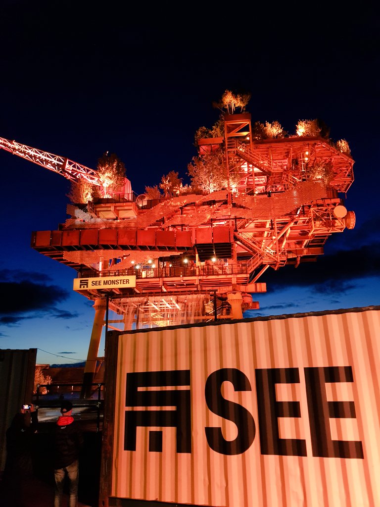 BindingDesign's tweet photo. Return to #seemonster Even more impressive in the dark! @seemonsteruk https://t.co/nsVehrtluO