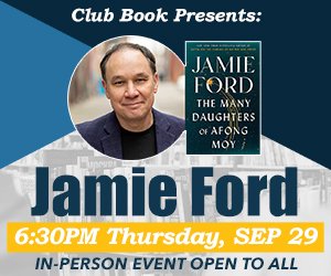 ClubBookMN's tweet image. Reminder: @WashCoLib and @ClubBookMN will co-host book club fave @JamieFord IN PERSON tomorrow at the R.H. Stafford Library. Attendance is free; but seating is 'first come, first served'! Details: clubbook.org.