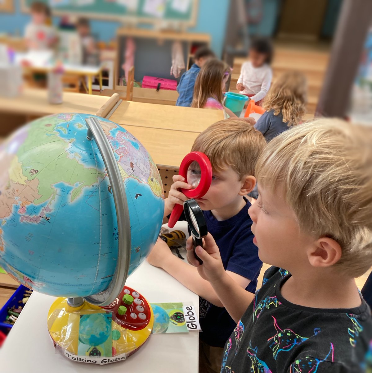 ASEDSHoboken's tweet photo. Our teachers are ready to challenge our busy Pre-K students as they happily explore the world around them. They are interested in the world around them, often seeking to understand why things are happening, exploring the relationship between cause and effect. #ASEDS https://t.co/uo5Aw7SH02