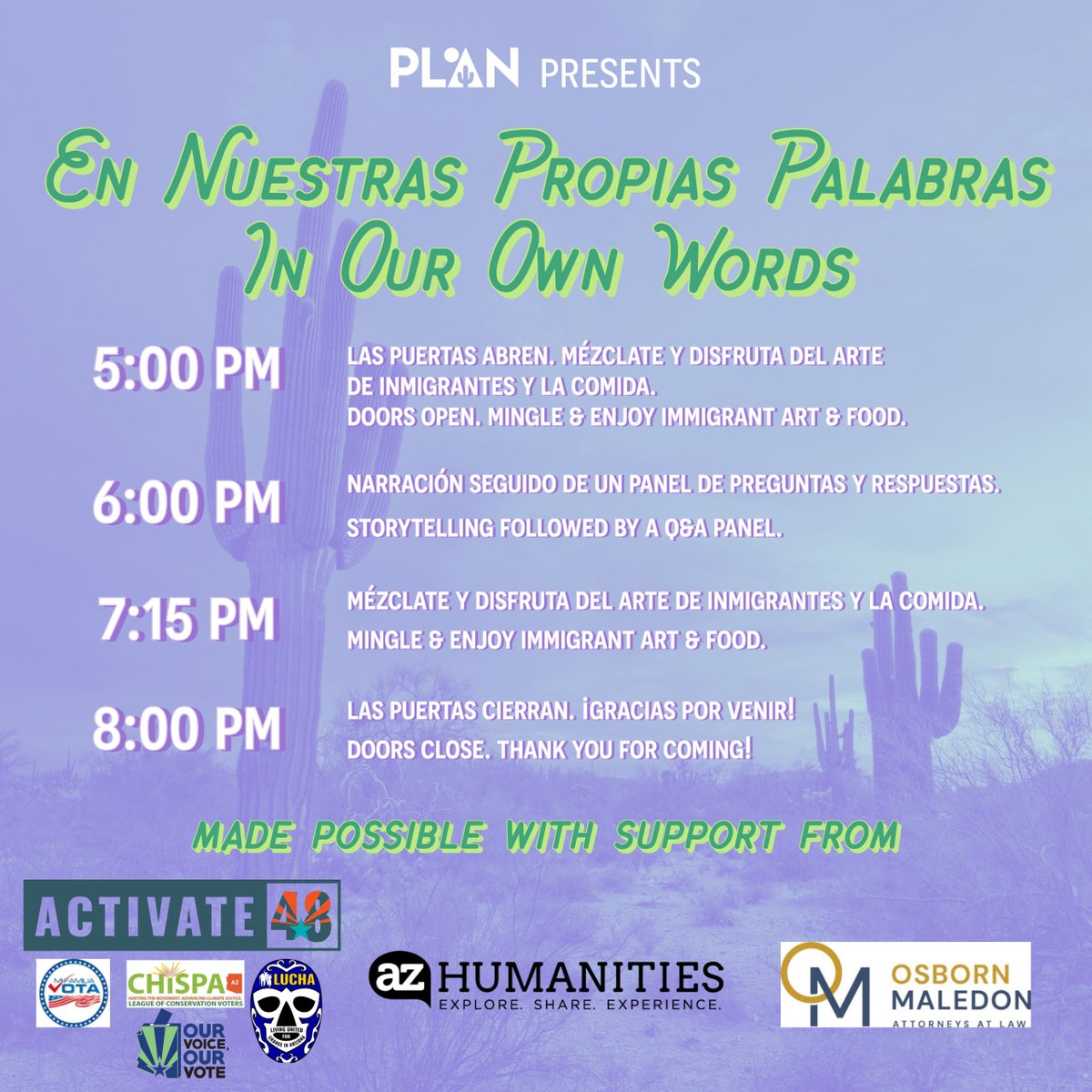 ArizonaResource's tweet image. !Regístrese hoy en planphx.org ya que el espacio es limitado! Get your tickets here while there's still spaces left! @PlanPhoenix