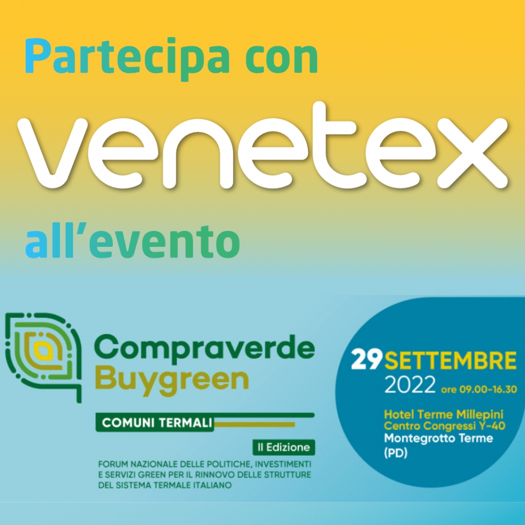 La tua attività è collegata direttamente o indirettamente al settore termale?
Partecipa insieme a Venetex all'evento organizzato da ADESCOOP per promuovere la modernizzazione del settore termale nella nostra regione.
Leggi l'articolo sul nostro magazine.
 circuitovenetex.net/partecipa-con-…