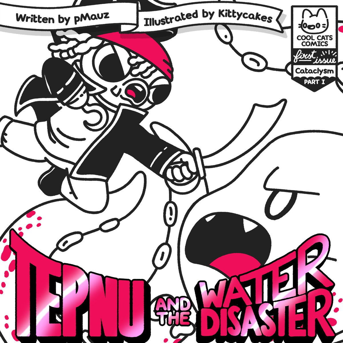 tccrypto's tweet photo. @ThGoodKnight Minted 1 and picked up the other 3 cover designs of the The CATaclysm: Tepnu and the Water Disaster. @coolcatsnft #coolcats #coolcomic #cataclysm #WLTC https://t.co/zdUp0Rpxc6