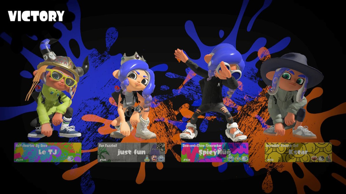 LeTJxxx's tweet photo. Ggs of clams with @kstarisgaming @Octo_oil and SpicyNug:) #nintendo #splatoon #clam #anarchy #Splatoon3 #NintendoSwitch https://t.co/3l93YYcqES