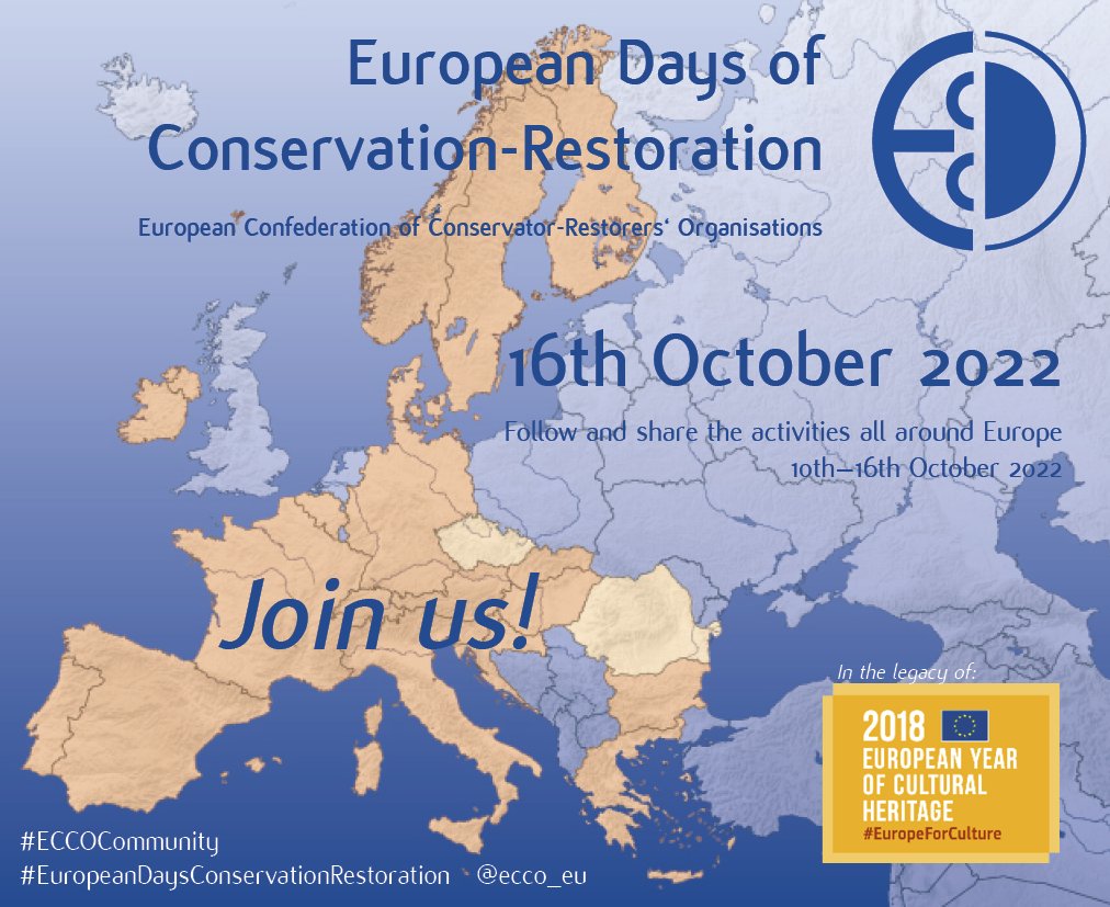CroConservation's tweet image. #EuropeanDayConservationRestoration
#ECCOCommunity 
#HrvatskoRestauratorskoDruštvo