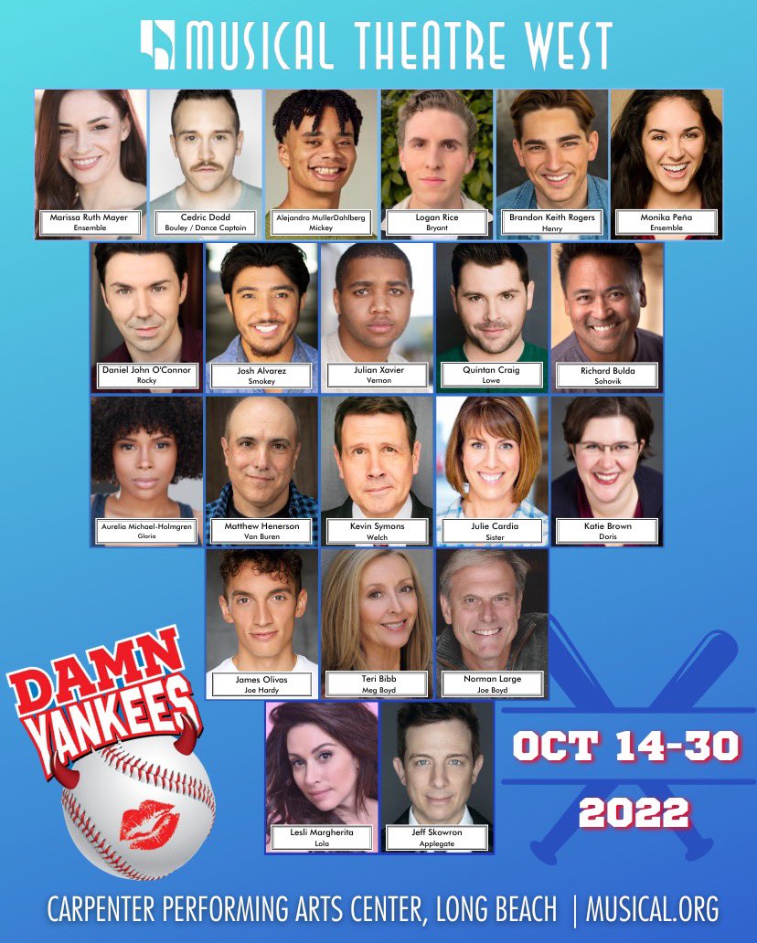 MusicalThtrWest's tweet photo. Introducing the all-star players we’ve got lined up for #DAMNYANKEESMTW! ⚾️💥

🎟: https://t.co/lpwL8gWWNJ https://t.co/DkOQy4GRKw