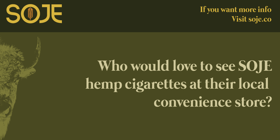 sojehemp's tweet photo. Let your favorite store managers know! #HempCigarettes #GiveHempAChance #WholesaleHemp https://t.co/wjjcidNOKF