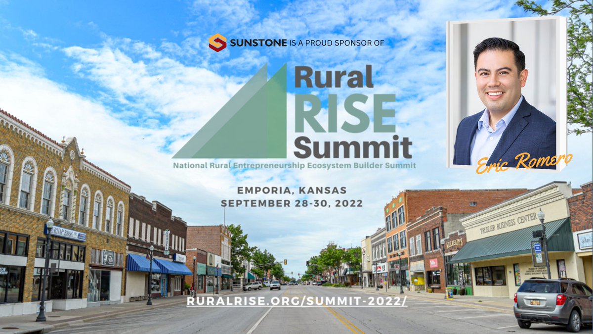 SunstoneMgmt's tweet photo. We're live at @RuralRISE! Join @SunstoneMgmt's Eric Romero at the #FounderFocused #EconomicDevelopment session about steps the public, educational institutions, and #vc firms can take to champion the success of diverse entrepreneurial ecosystems.
https://t.co/9NLK3MUwue https://t.co/XE5MUCT52k