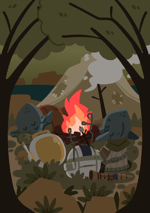 「campfire multiple girls」 illustration images(Latest)