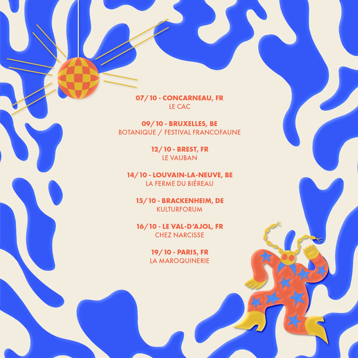 On s'en vient en Europe super soon pi y reste des tickets, check it out : bonsound.co/lisa-europeTP