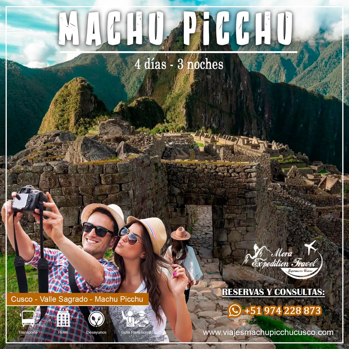 𝐄𝐥 𝐦𝐞𝐣𝐨𝐫 𝐩𝐚𝐪𝐮𝐞𝐭𝐞 𝐭𝐮𝐫í𝐬𝐭𝐢𝐜𝐨 𝐩𝐚𝐫𝐚 𝐜𝐨𝐧𝐨𝐜𝐞𝐫 𝐌𝐚𝐜𝐡𝐮 𝐏𝐢𝐜𝐜𝐡𝐮 𝐲 𝐂𝐮𝐬𝐜𝐨
📱 +51 974 228 8733
✅ WhatsApp: bit.ly/ChatMoraExpedi…
🌐 Web: viajesmachupicchucusco.com

#turismo #vacation #vacaciones #Machupicchu #tours #Cusco #machupicchutours