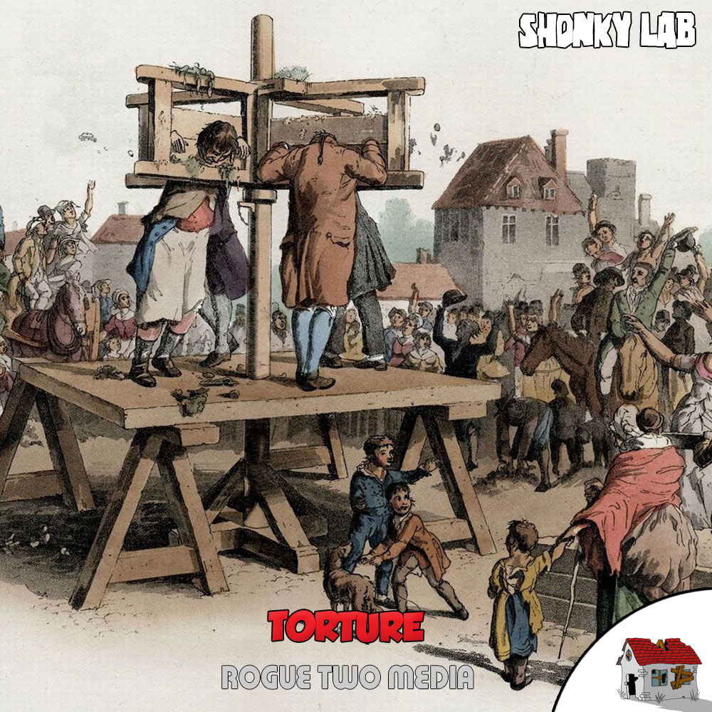 ShonkyLab's tweet image. Slip in to some comfy stocks, pop in your favourite Spanish Pear and grab those thumb screws as Elton is joined by Jim to talk about torture.
We hope you enjoy.

roguetwomedia.com/torture/