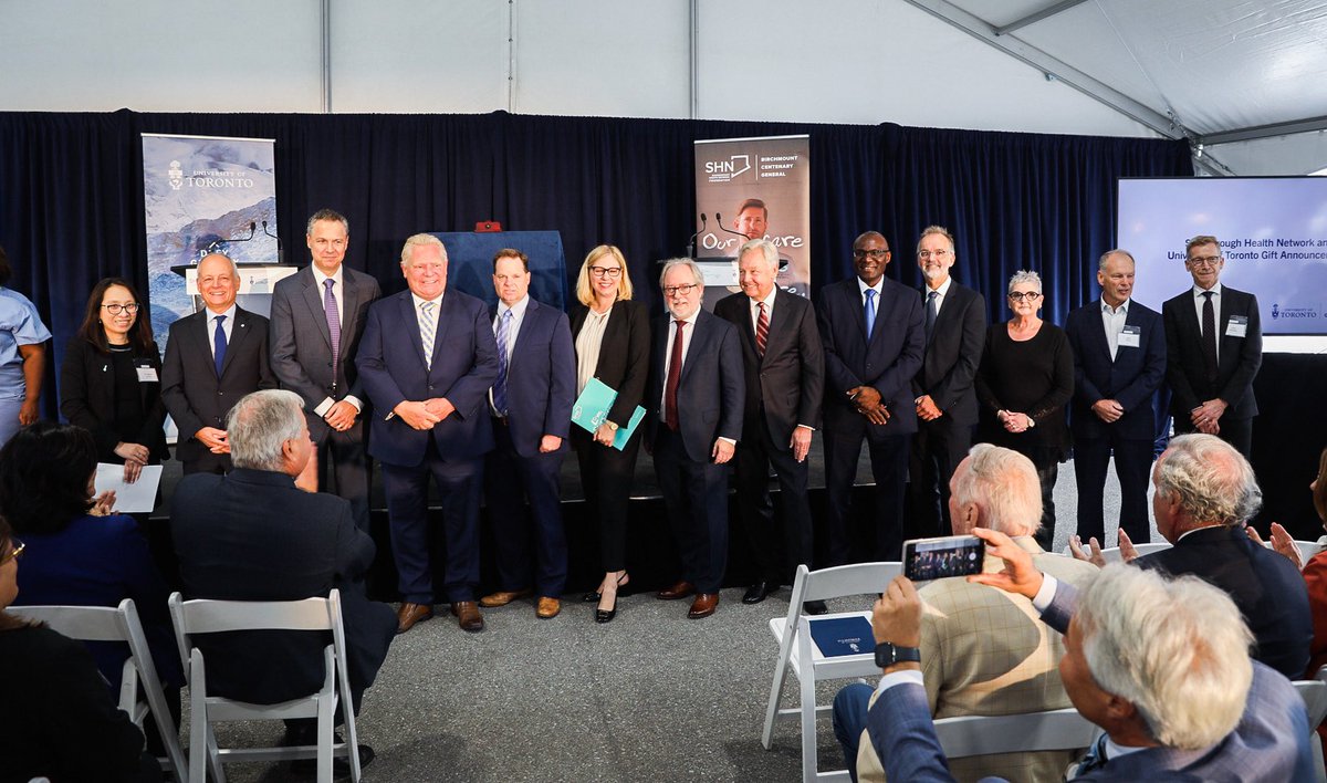 fordnation's tweet photo. It was my pleasure to attend Orlando Corporation’s announcement of a $75 million donation to @SHNcares and @UofT.

This donation will help address the #HealthCare needs of #Scarborough and the Eastern GTA by improving access to emergency care and increasing medical training. https://t.co/TFfz93rKW0