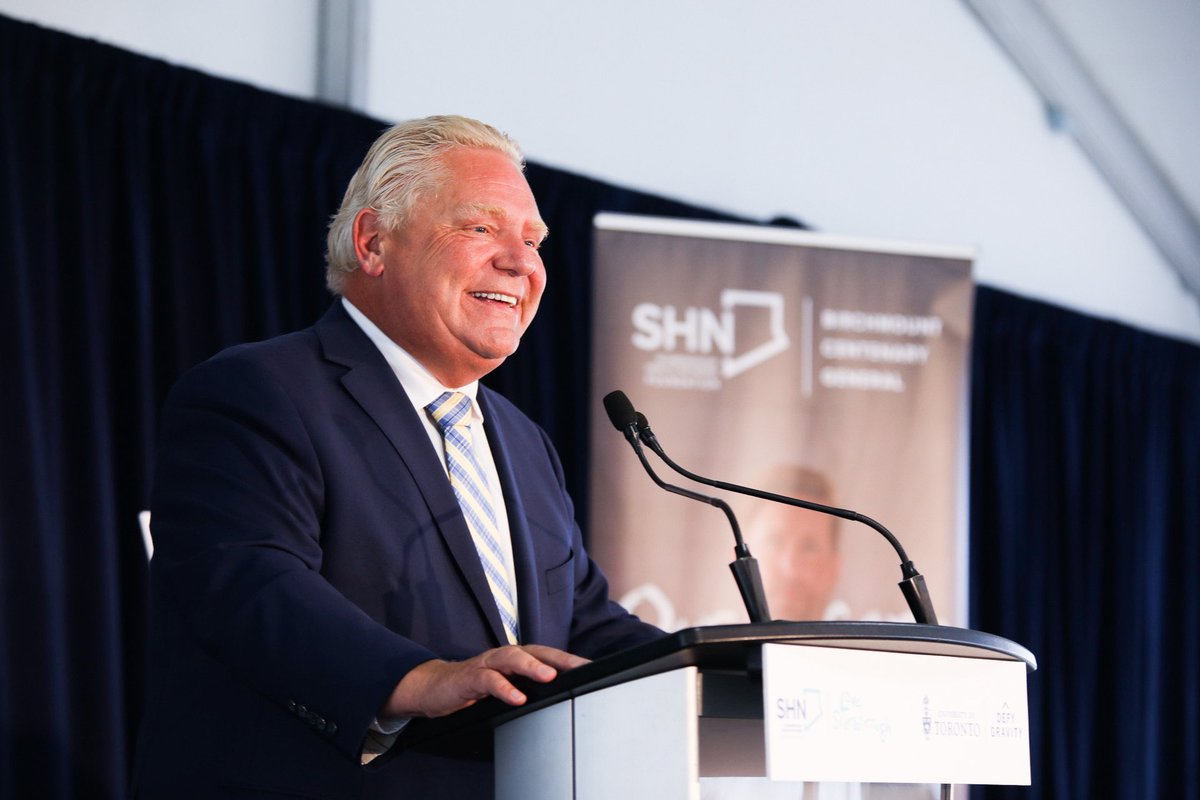 fordnation's tweet photo. It was my pleasure to attend Orlando Corporation’s announcement of a $75 million donation to @SHNcares and @UofT.

This donation will help address the #HealthCare needs of #Scarborough and the Eastern GTA by improving access to emergency care and increasing medical training. https://t.co/TFfz93rKW0