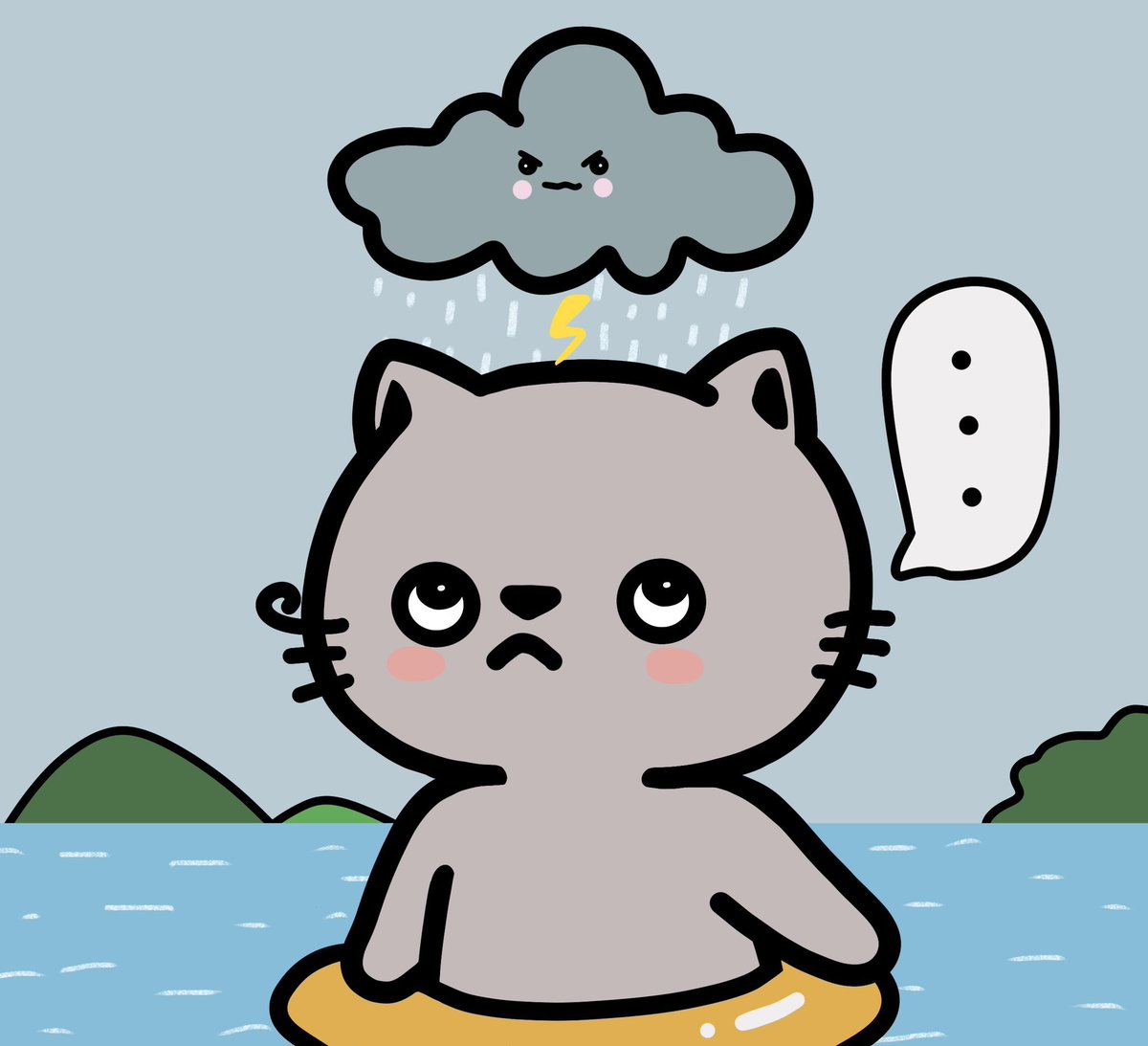 GM, we are entering storm season here in QLD Australia. First storm was yesterday and wrecked my garden mulch haha. 

Thought this bit of art was appropriate for the occasion hehe. 

#nftart #nft #art