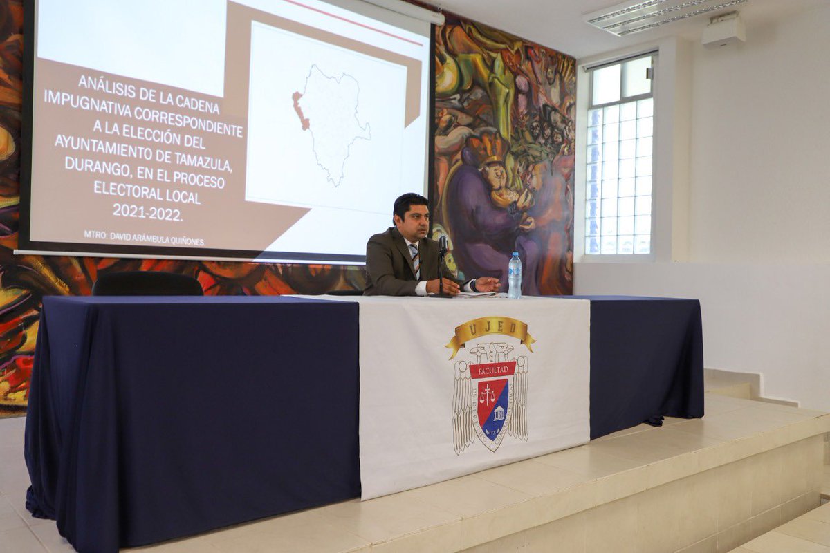 David_ArambulaQ's tweet photo. Mi agradecimiento a la Fader y Cipol, y a su Club de Investigación Jurídica y Política, por la invitación como ponente de la conferencia “Análisis de la cadena impugnativa de la elección del ayuntamiento de Tamazula,Dgo”, fue un honor y un privilegio estar ahí. https://t.co/Ks6kh1FRB3