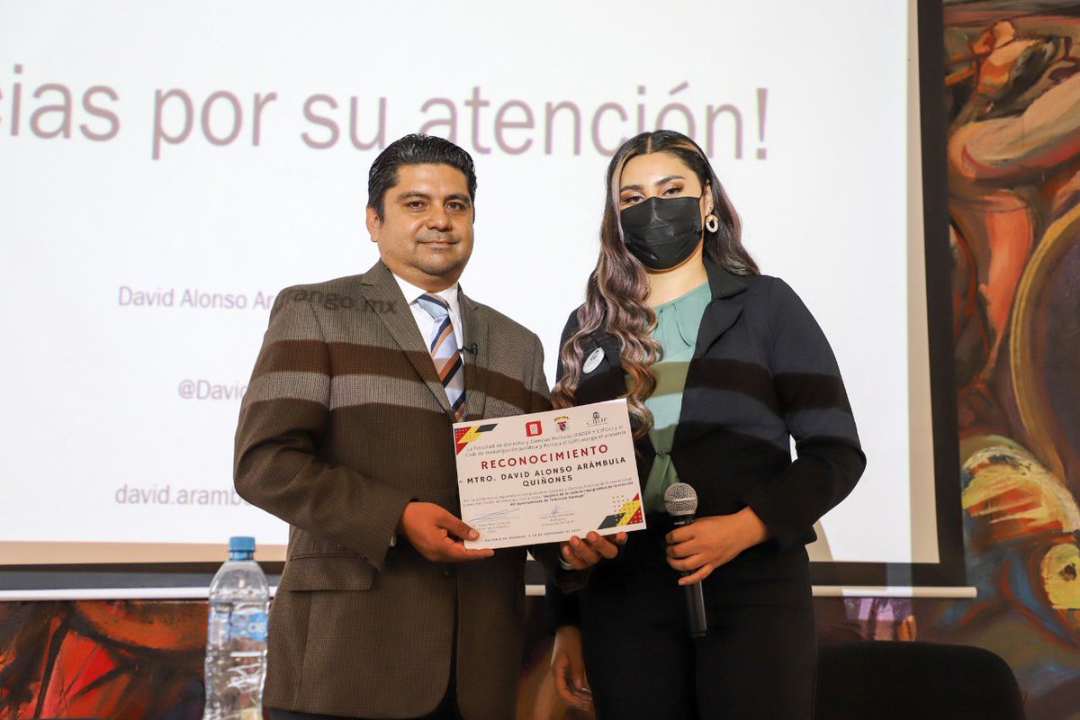 David_ArambulaQ's tweet photo. Mi agradecimiento a la Fader y Cipol, y a su Club de Investigación Jurídica y Política, por la invitación como ponente de la conferencia “Análisis de la cadena impugnativa de la elección del ayuntamiento de Tamazula,Dgo”, fue un honor y un privilegio estar ahí. https://t.co/Ks6kh1FRB3