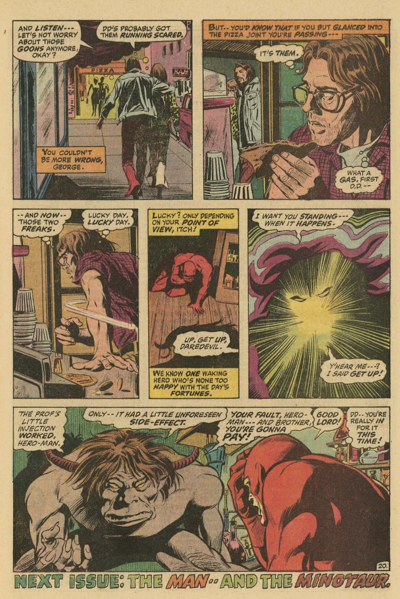 MaximilanMarvel's tweet photo. Man-Bull is the aptly-named William Taurens, first appearing in Daredevil #78 (1971) by Gerry Conway & Gene Colan. Born in Camden, NJ, he was transformed into a raging man-bull through the experiments of his employer.
#ManBull
#SheHulk
#SheHulkAttorneyAtLaw https://t.co/mZJHzKb8cp