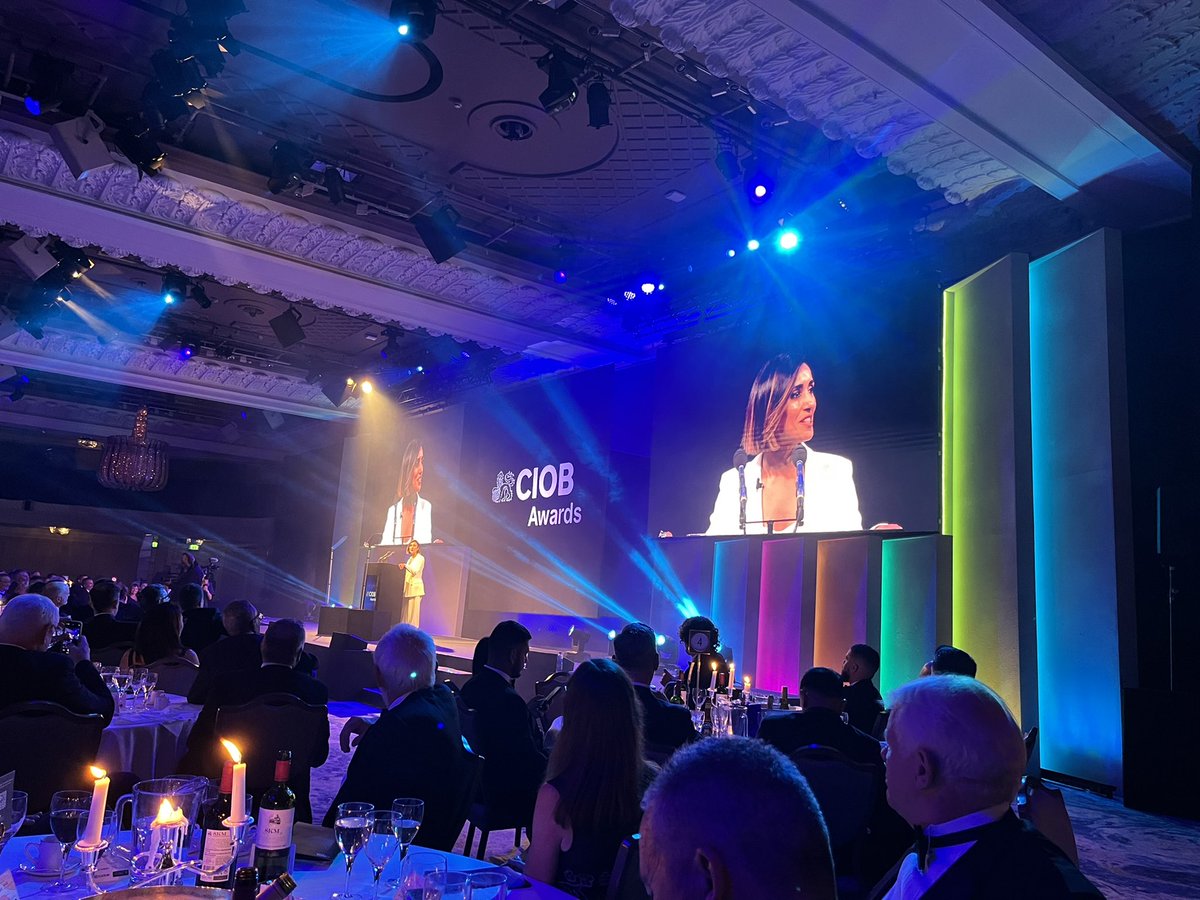 DanLuttmer's tweet photo. Thank you to @BAMConstructUK @GJK412 for inviting me to @theCIOB #awards https://t.co/4lGArRIYfx