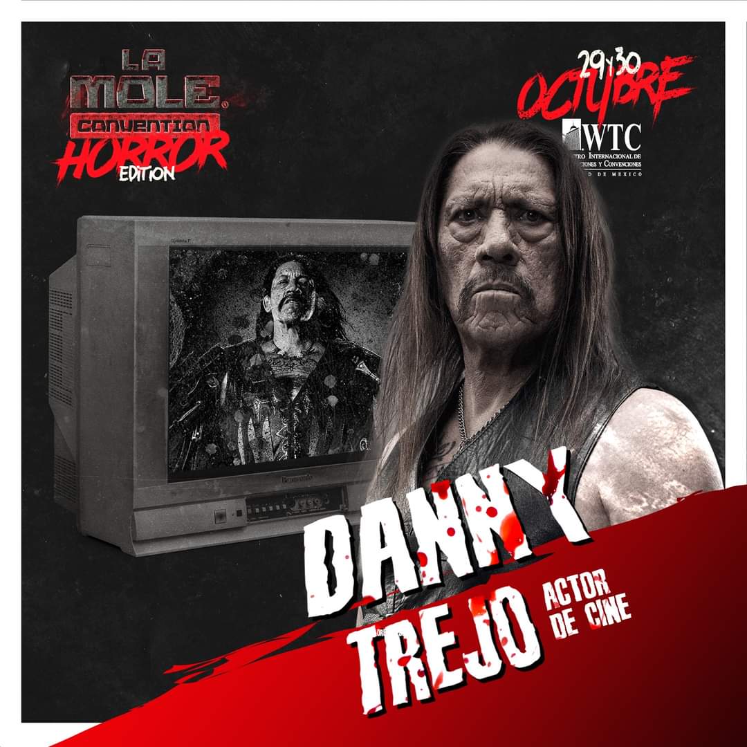 ¡Danny Trejo viene a México! 🇲🇽 Es el invitado especial de #LaMoleHorrorEdition, que se llevará a cabo el próximo 29 y 30 de Octubre en el Word Trade Center de CDMX 🔪

Toda la información en sus redes ➡ <a href="/lamolemx/">La Mole Convention</a> ¡No te lo pierdas!