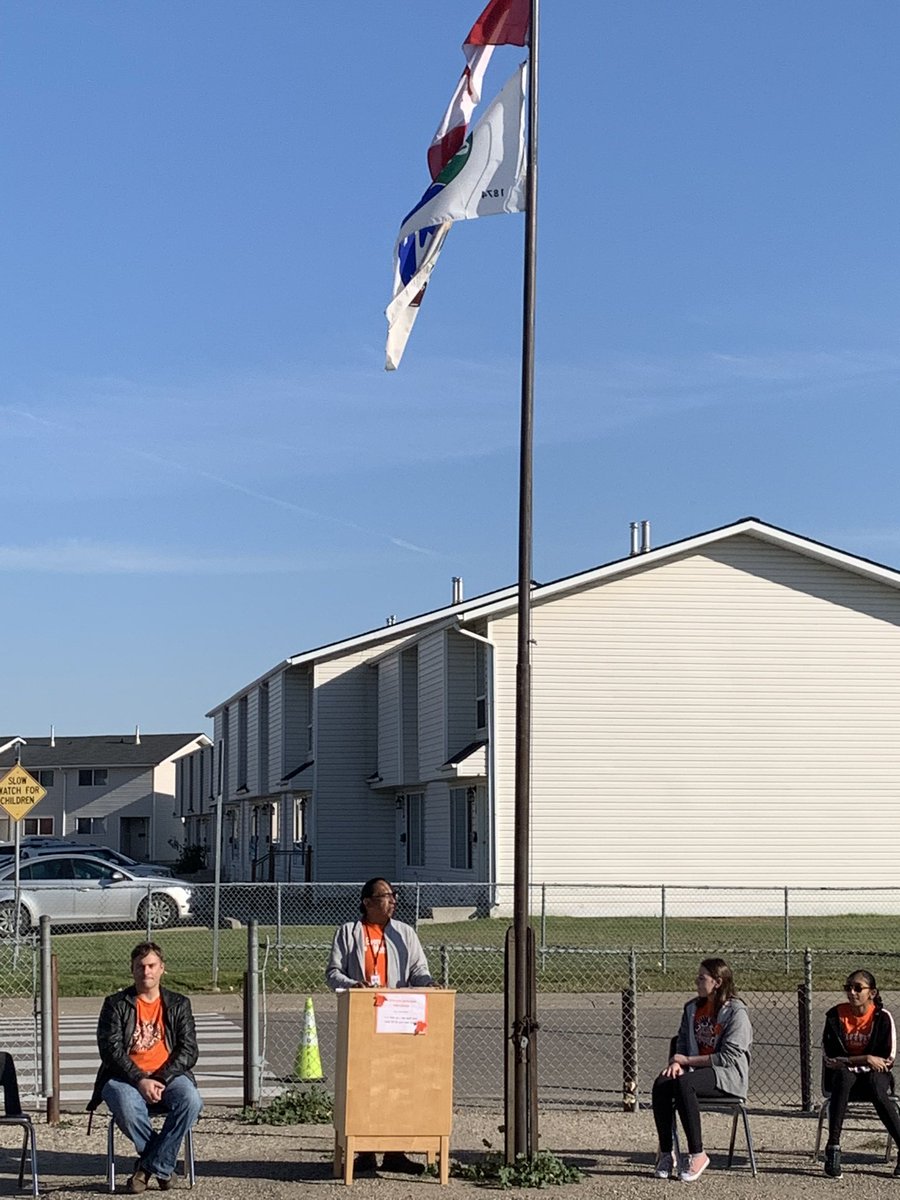 Thank you <a href="/jeffcappo/">jeff cappo</a> and Erik Chief for helping us to better understand truth and reconciliation today. We came together for an assembly that included raising a tipi, a drumming group, a round dance and other activities in attempt to enrich our understanding. <a href="/RegPublicSchool/">Regina Public Schools</a>