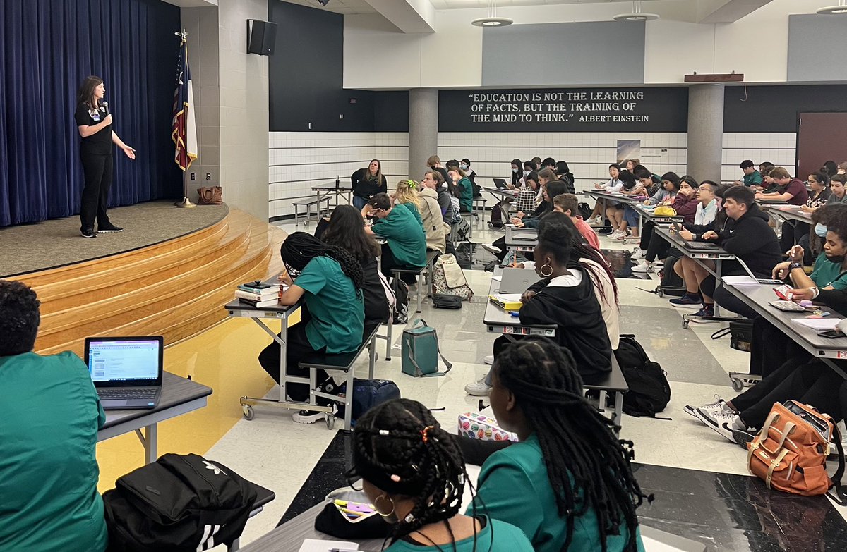Many thanks to Nurse Carrie Irons for a wonderful presentation about what it takes to be a labor and delivery nurse. #CelebrateKISD