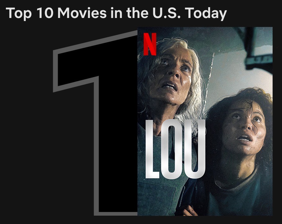Thank you all for watching LOU and making it the #1 Film on @Netflix in 64 countries each day during opening weekend @AllisonBJanney @jurneesmollett